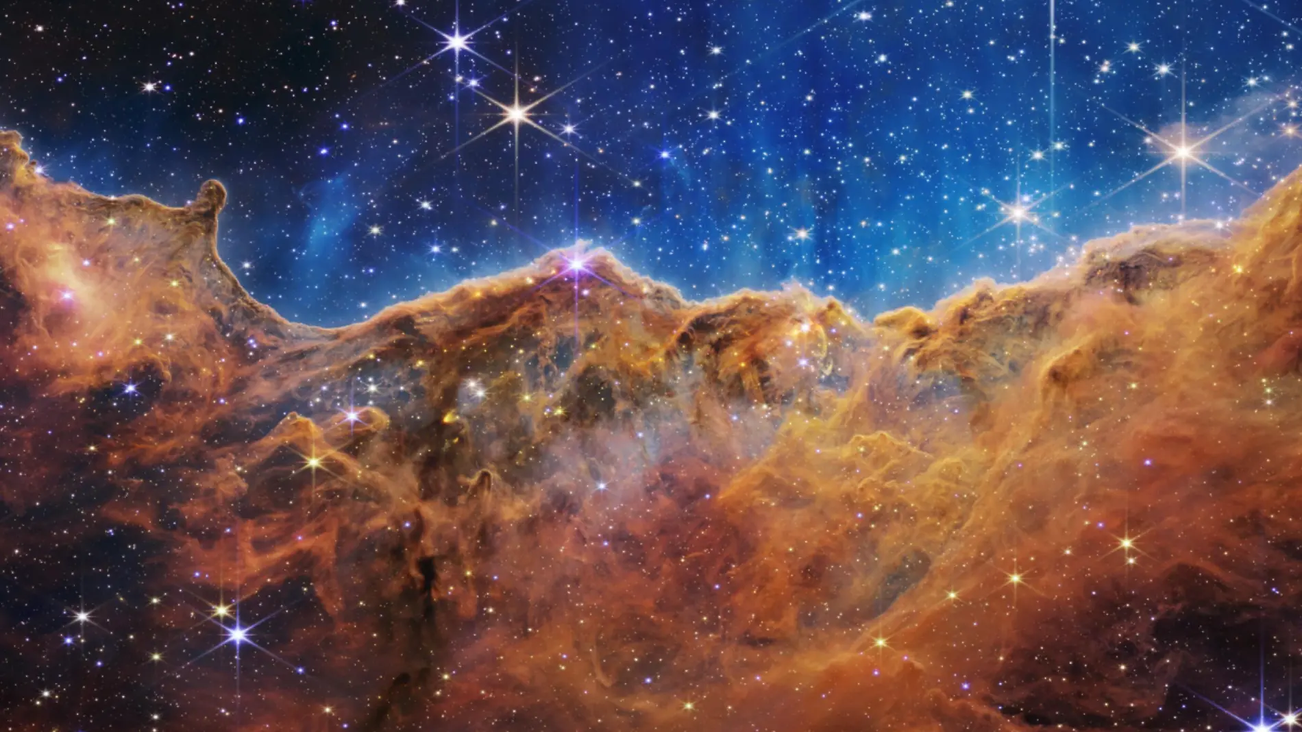 Imagen de la Nebulosa de Carina captada por el telescopio James Webb